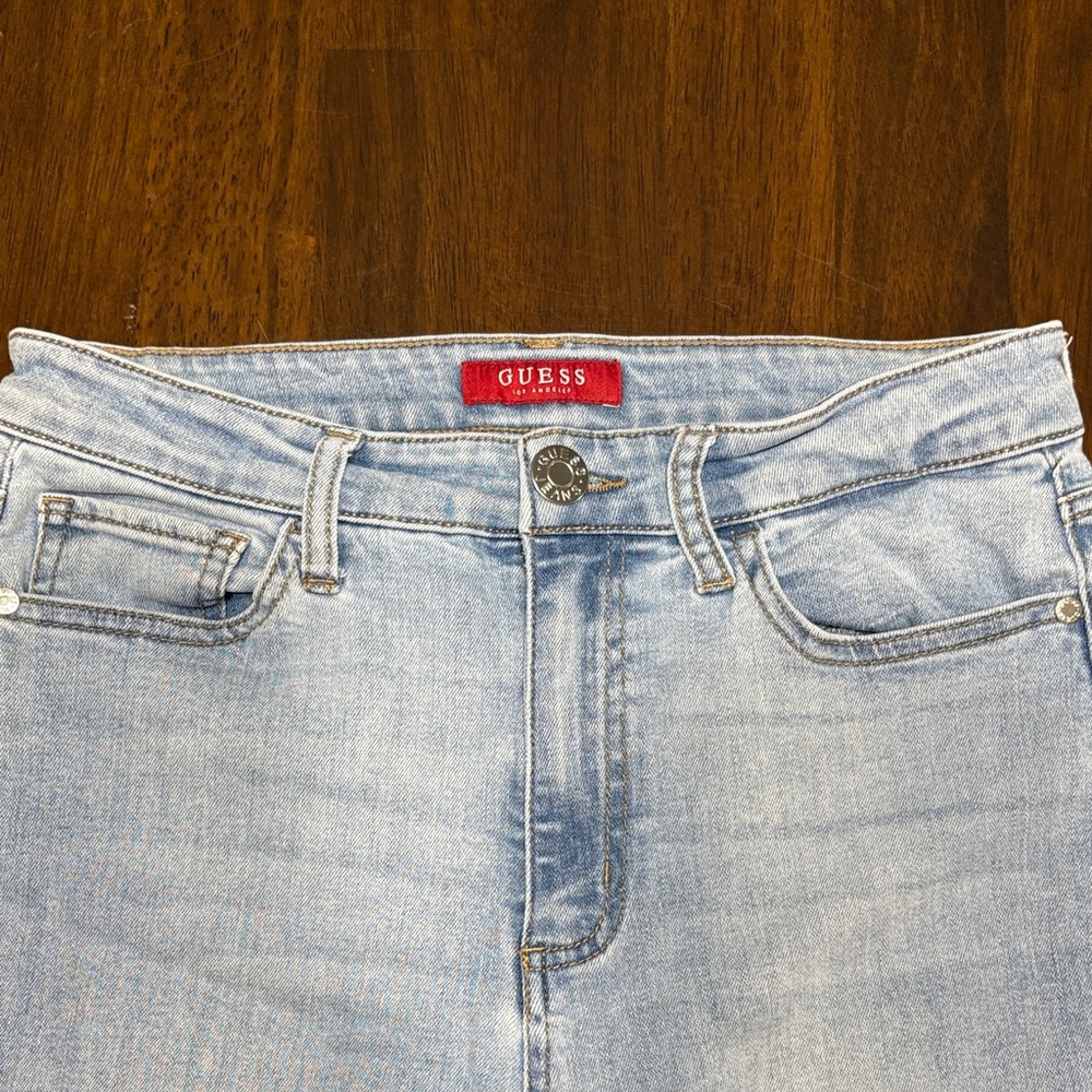 GUESS High Rise Light Blue Jeans